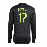 Fotbalové Dres Real Madrid Lucas Vazquez #17 Alternativní 2022-23 Dlouhý Rukáv